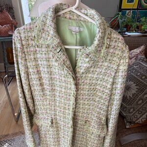 I.C.E. Tweed Blend Woman's Spring Coat size 14
